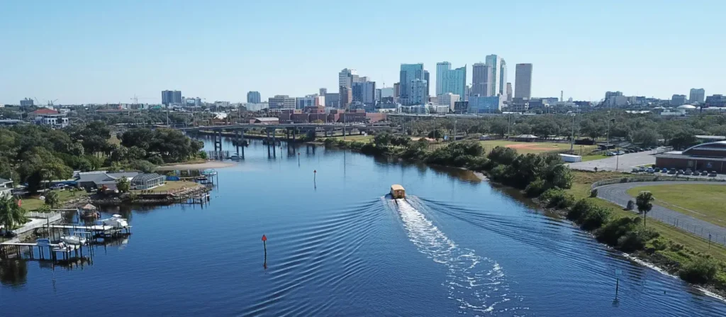 A photo of Tampa Bay's Skyline and beautiful waters